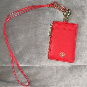 Like New Tory Burch wallet lanyard